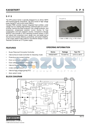 KA5Q0765RT datasheet - S P S