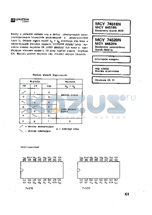 MCY74518N datasheet - MSI CMOS