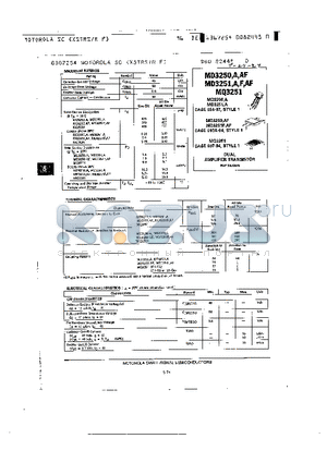 MD3251 datasheet - DUAL AMPLIFIER TRANSISTOR