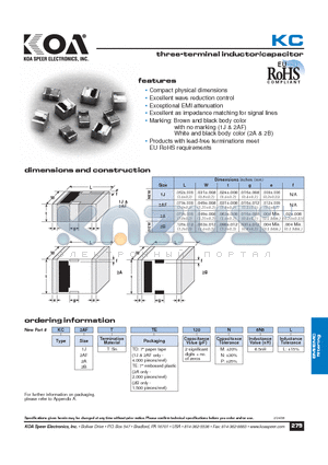 KC2BTTE450M37NL datasheet - three-terminal inductor/capacitor