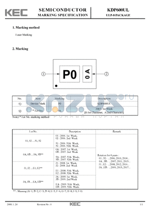 KDP600UL datasheet - ULP-8 PACKAGE