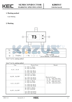 KDR531T datasheet - TSM PACKAGE