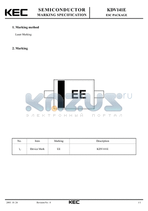 KDV141E datasheet - ESC PACKAGE