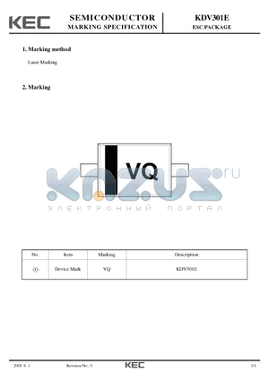 KDV301E datasheet - ESC PACKAGE