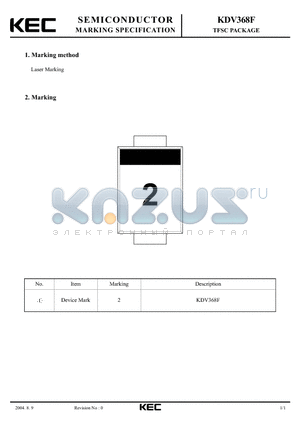 KDV368F datasheet - TFSC PACKAGE