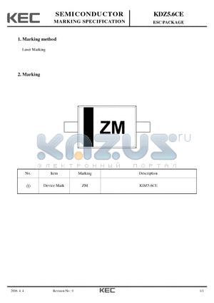 KDZ5.6CE datasheet - ESC PACKAGE