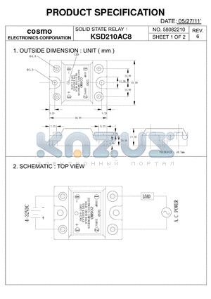 KSD210AC8_11 datasheet - PRODUCT SPECIFICATION