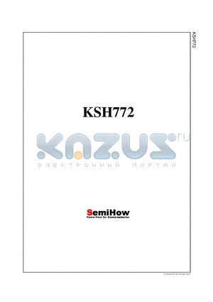KSH772 datasheet - Audio Frequency Power Amplifier