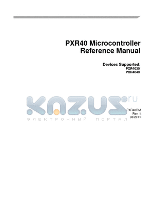 PXR40RM datasheet - PXR40 Microcontroller