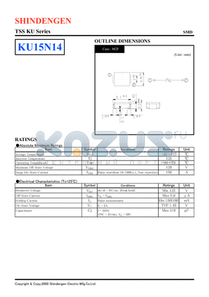 KU15N14 datasheet - TSS KU Series