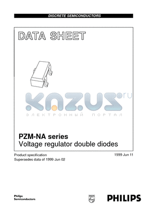 PZM10NB2A datasheet - Voltage regulator double diodes