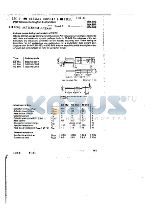 Q62702-D91 datasheet - PNP SILICON DARLINGTON TRANSISTORS