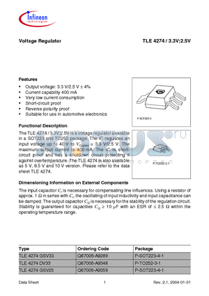 Q67006-A9348 datasheet - Voltage Regulator