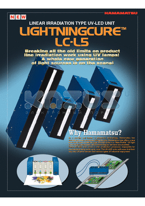 L11403 datasheet - LINEAR IRRADIATION TYPE UV-LED UNIT