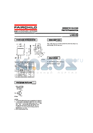 L14CX datasheet - MERMETIC SILICON PHOTOTRANSISTOR