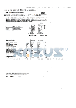 Q68000-A494 datasheet - NPN SILICON POWER TRANSISTORS