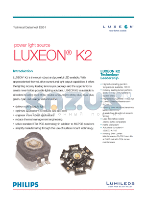 L2K2-MWN2-11-BR00 datasheet - the most robust and powerful LED