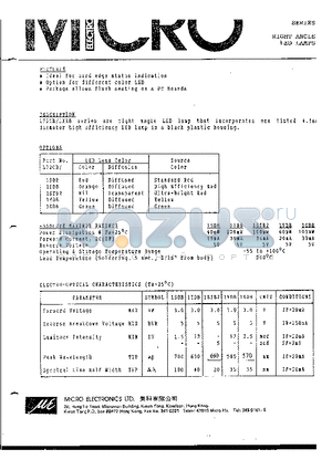 L72CB-1GDB datasheet - RIGHT ANGLE LED LAMPS