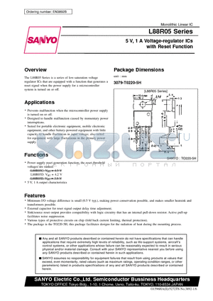 L88R05_10 datasheet - 5 V, 1 A Voltage-regulator ICs with Reset Function
