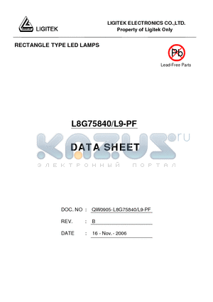 L8G75840-L9-PF datasheet - RECTANGLE TYPE LED LAMPS