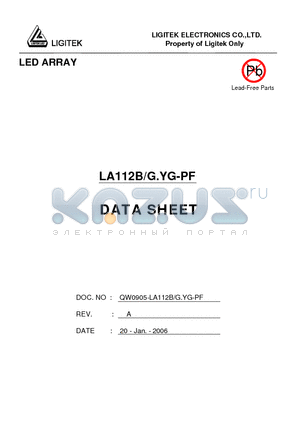 LA112B-G.YG-PF datasheet - LED ARRAY