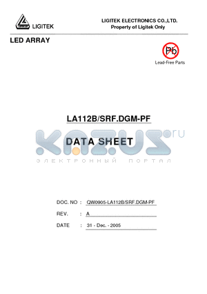LA112B-SRF.DGM-PF datasheet - LED ARRAY