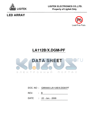LA112B-X.DGM-PF datasheet - LED ARRAY
