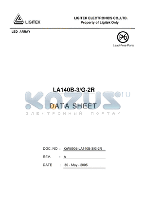LA140B-3-G-2R datasheet - LED ARRAY