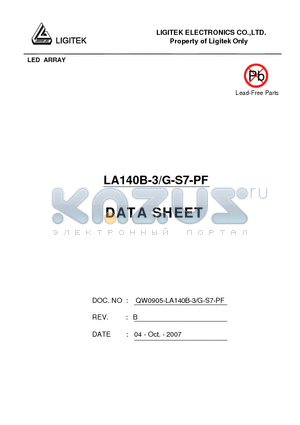 LA140B-3-G-S7-PF datasheet - LED ARRAY