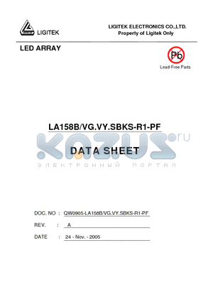 LA158B-VG.VY.SBKS-R1-PF datasheet - LED ARRAY