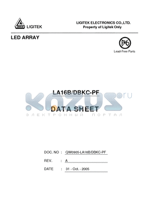 LA16B-DBKC-PF datasheet - LED ARRAY