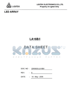 LA16B-I datasheet - LED ARRAY