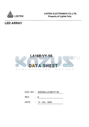 LA16B-VY-S6 datasheet - LED ARRAY
