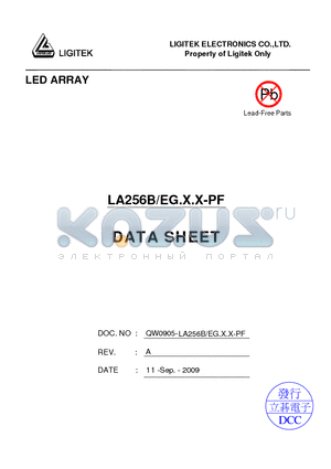 LA256B-EG.X.X-PF datasheet - LED ARRAY
