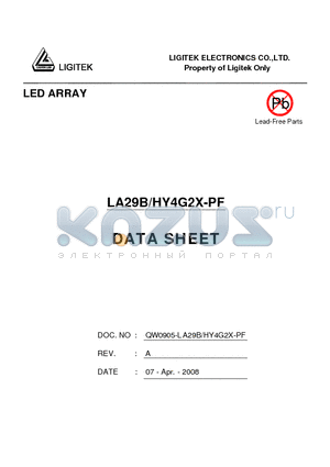 LA29B-HY4G2X-PF datasheet - LED ARRAY