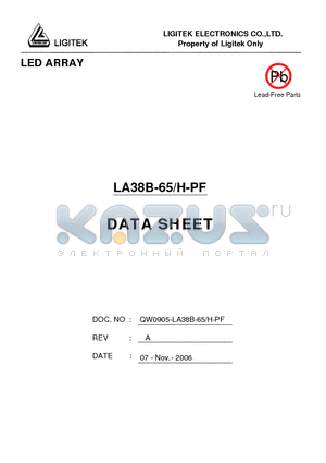 LA38B-65-H-PF datasheet - LED ARRAY