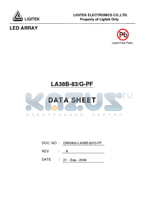 LA38B-83-G-PF datasheet - LED ARRAY