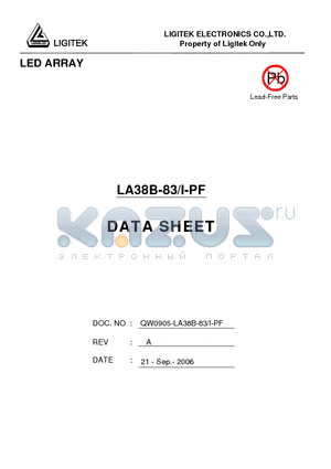 LA38B-83-I-PF datasheet - LED ARRAY