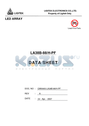 LA38B-88-H-PF datasheet - LED ARRAY