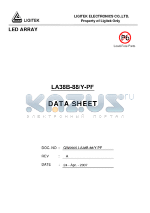 LA38B-88-Y-PF datasheet - LED ARRAY