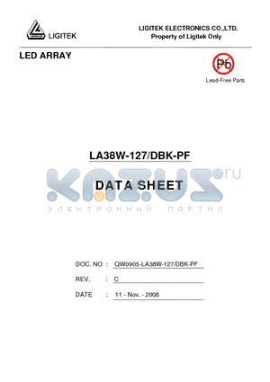 LA38W-127-DBK-PF datasheet - LED ARRAY