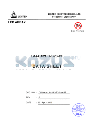 LA44B-2EG-S23-PF datasheet - LED ARRAY