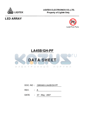 LA45B-GH-PF datasheet - LED ARRAY