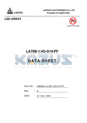 LA79B-1-4G-S14-PF datasheet - LED ARRAY