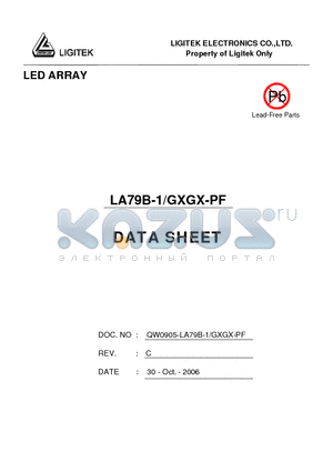 LA79B-1-GXGX-PF datasheet - LED ARRAY