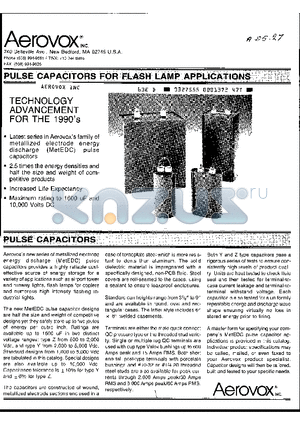 YD202EW110R datasheet - PULSE CAPACITORS FOR FLASH LAMP APPLICATIONS