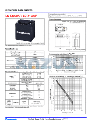LC-X1228P datasheet - FOR STANDBY  POWER SUPPLIES