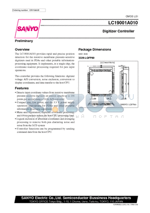 LC19001A010 datasheet - Digitizer Controller