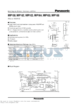 MIP164 datasheet - Silicon MOS IC