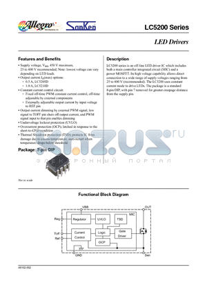 LC5200 datasheet - LED Drivers